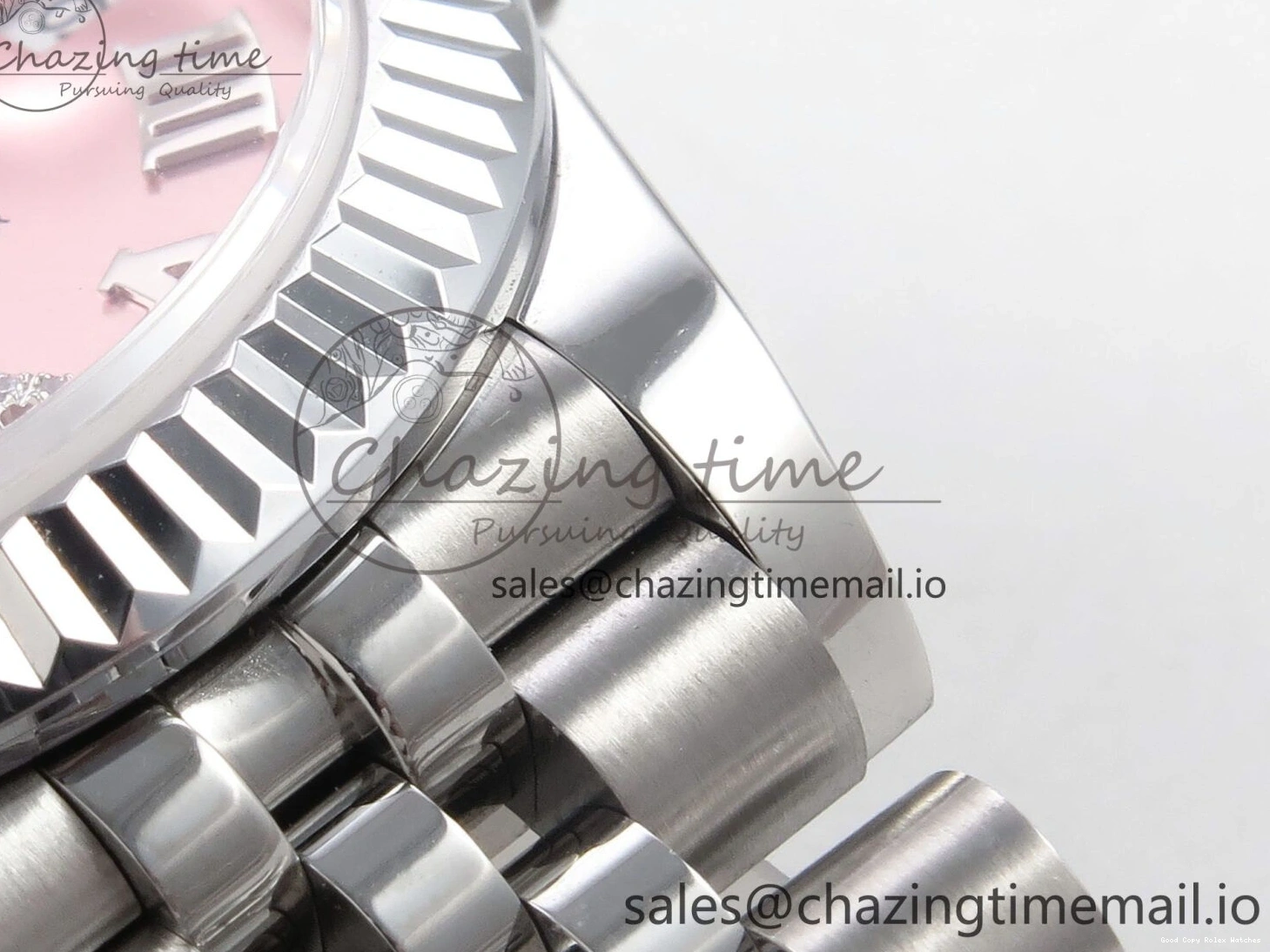 Best AAA Replica Sites StreetReady 1161 GMF Dial Jubilee DateJust Roman Edition 904L on 1:1 31 SS Pink Steel 278274 Bracelet Best A Diamonds 0107